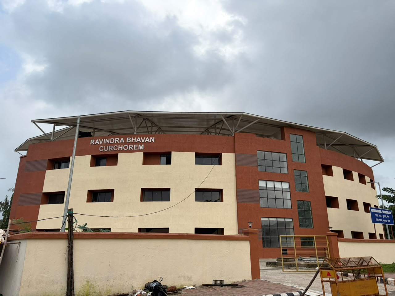 Ravindra Bhavan Phase 2 government building exterior, Curchorem, Goa